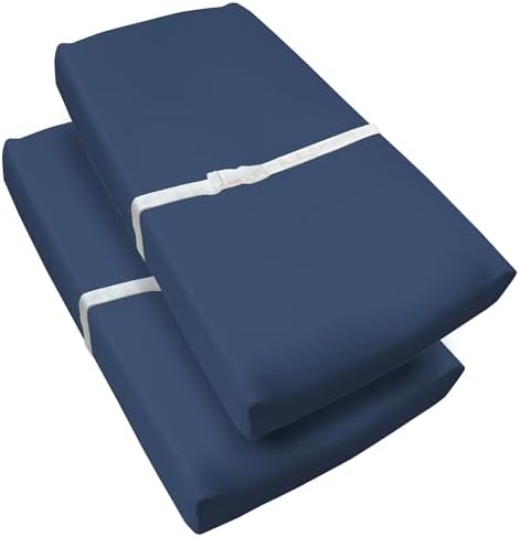 Waterproof Changing Pad Cover, 32" x 16" (2-Pack), Navy