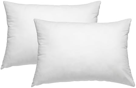 Cotton Percale Toddler Pillow, 13" x 18" (2-Pack), White