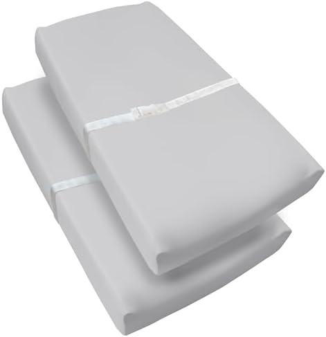 Waterproof Changing Pad Cover, 32" x 16" (2-Pack), Gray
